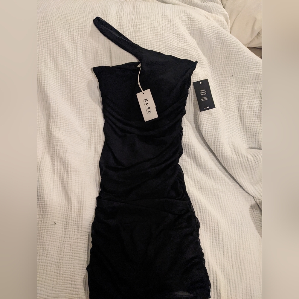 NAKD Black Midi Dress
